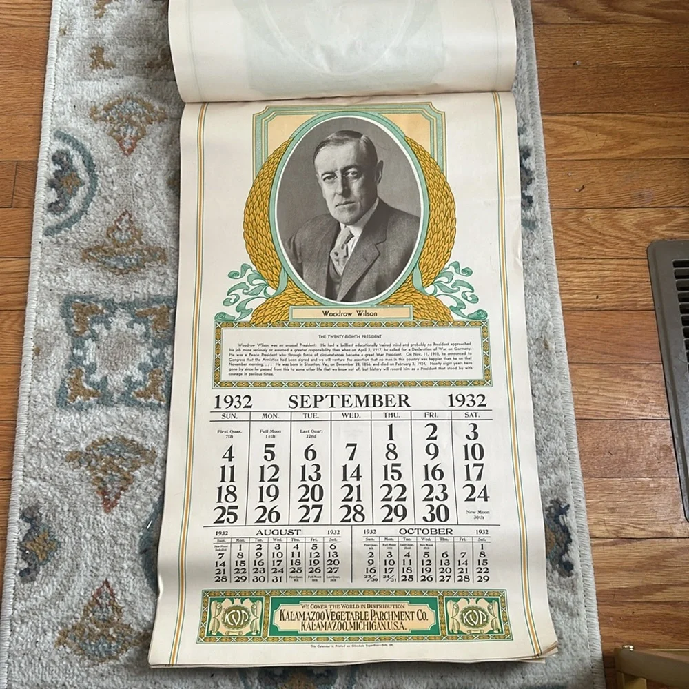 president calender